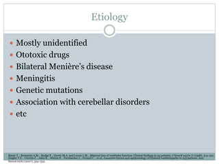 Bilateral Vestibulopathy