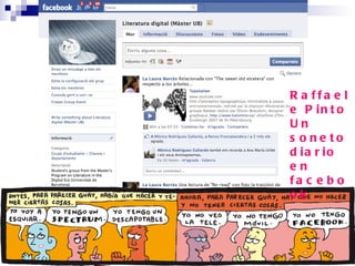 Raffaele Pinto Un soneto diario en facebook 