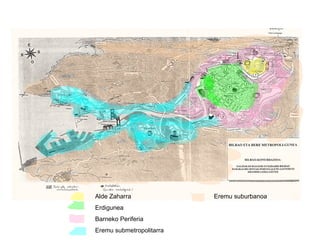 Alde Zaharra  Eremu suburbanoa Erdigunea Barneko Periferia Eremu submetropolitarra 