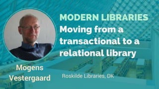 … para ello las
bibliotecas deben ser
ágiles, creativas,
centrarse en el usuario y
sus necesidades, y sobre
todo implicars...