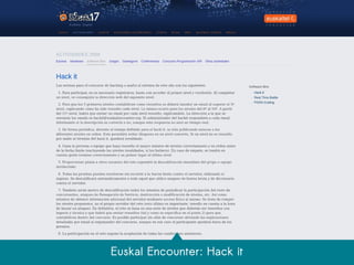 Euskal Encounter: Hack it
 