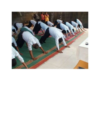Team Bilcare practicing Yoga during World Yoga Day