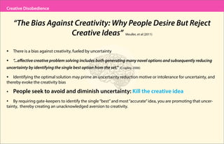 Creative Disobedience: How, When and Why to Break the Rules (from BIL 2014) Slide 26