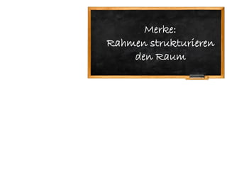 Merke:
                                       Rahmen strukturieren
                                           den Raum




Bilder anders nutzen                               Matthias Rückel
Internet 15.04.2011 © M. Rückel , 12               Berater für digitale Trainingsmedien
 