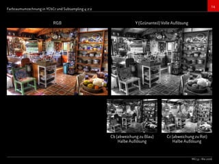 Bildkompressionsverfahren (JPEG, TIFF)