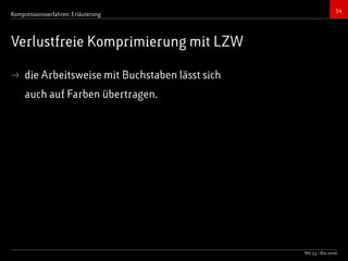 Bildkompressionsverfahren (JPEG, TIFF)