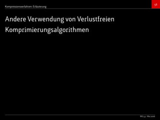 Bildkompressionsverfahren (JPEG, TIFF)