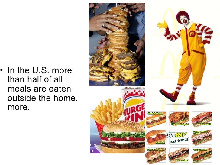 Comparison Eating Habits USASweden