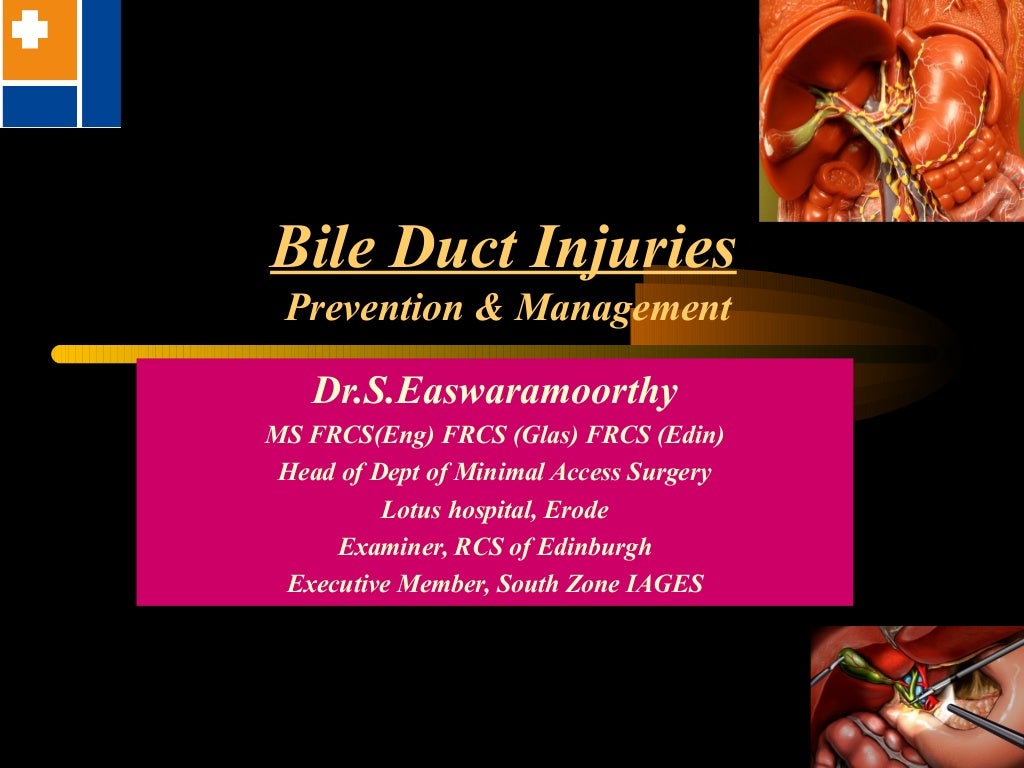 Bile Duct Injury During Laparoscopic Cholecystectomy Bile Duct Injury During Laparoscopic Cholecystectomy