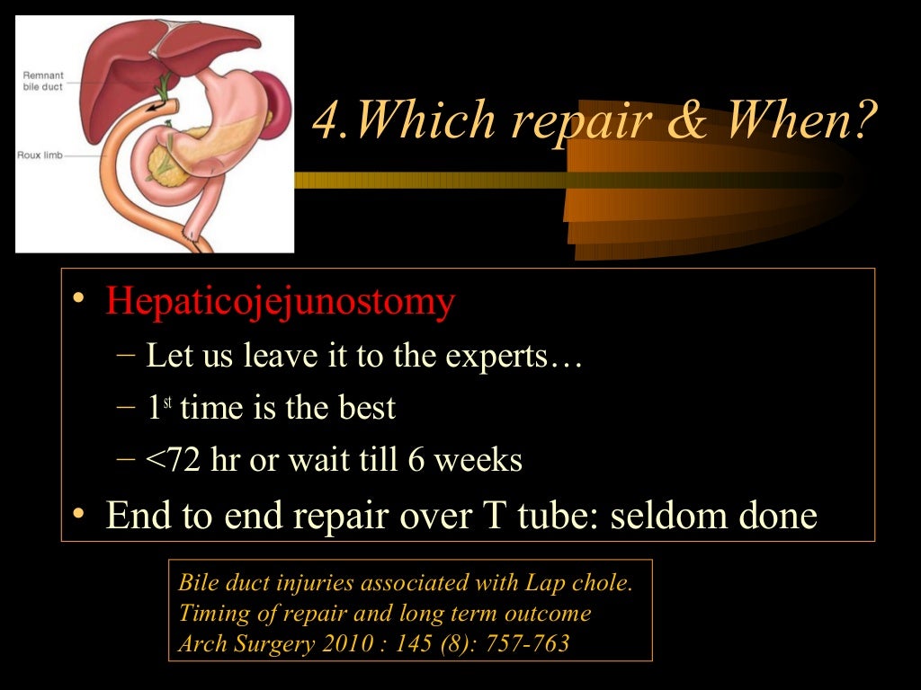 Bile duct injury during laparoscopic cholecystectomy