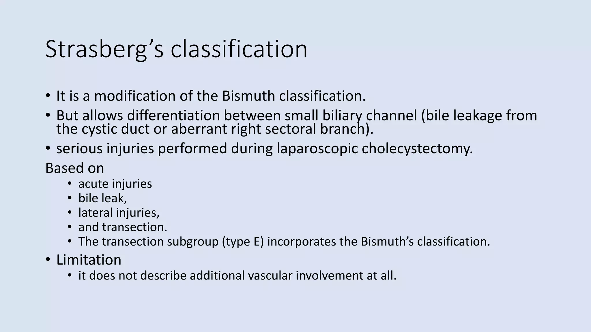 Bile Duct Injury and Post Cholecystectomy Biliary Stricture | PPTX