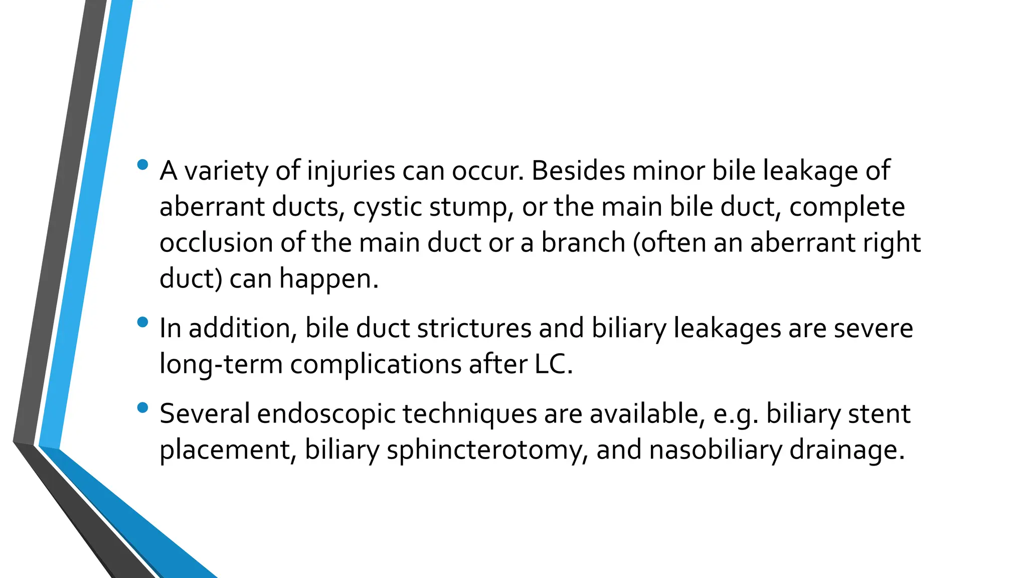 BILE DUCT INJURY AFTER CHOLECYSTECTOMY.pptx - Evaluation Of Bile Duct Injury After Surgery