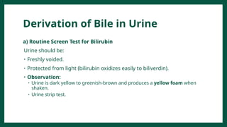 Bile Pigments and Urobilinogen in urine.pptx