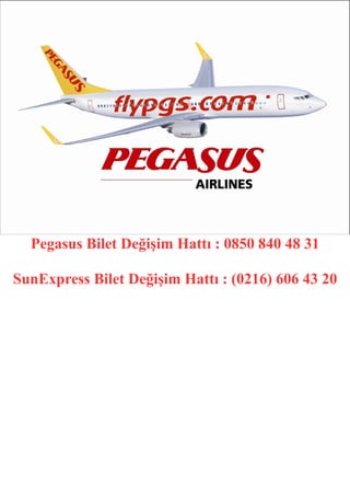Pegasus Bilet Değişim Hattı : 0850 840 48 31
SunExpress Bilet Değişim Hattı : (0216) 606 43 20
 