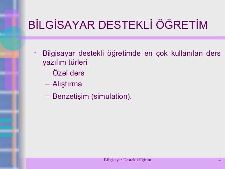 Bilgisayar Kullanımı