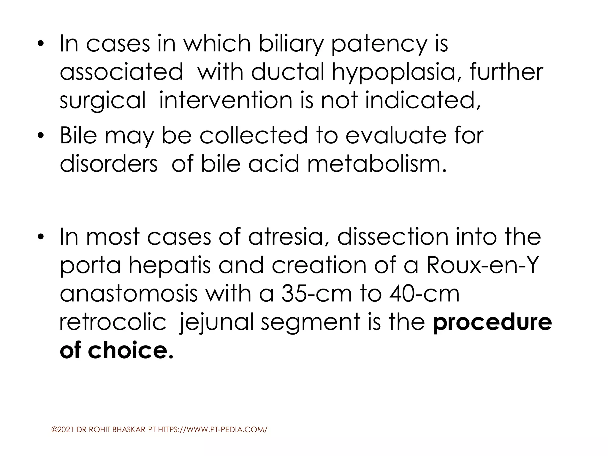 Biliary Atresia - Dr Rohit Bhaskar | PDF
