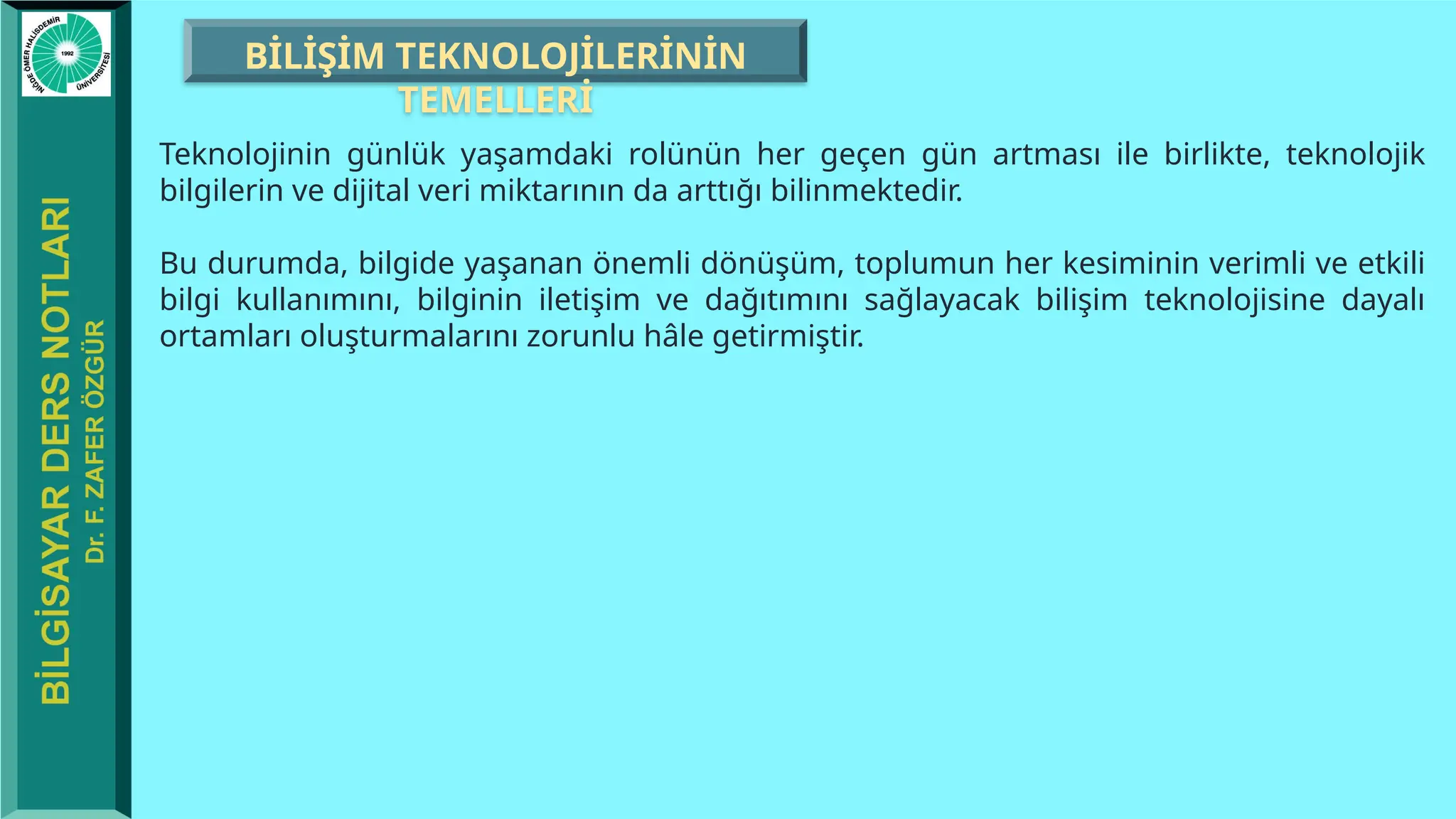 Bд Lд ећд M Teknolojд Lerд Ve Bд Lgд д ећlemsel Dгњећгњnme Pptx