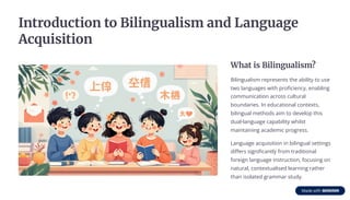 Comprehensive Insights into Bilingual Education: Methods, Benefits, and ...