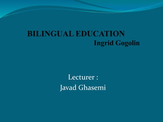Lecturer :
Javad Ghasemi
 