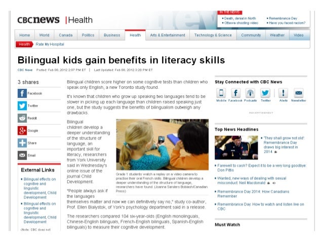 Bilingual education essay