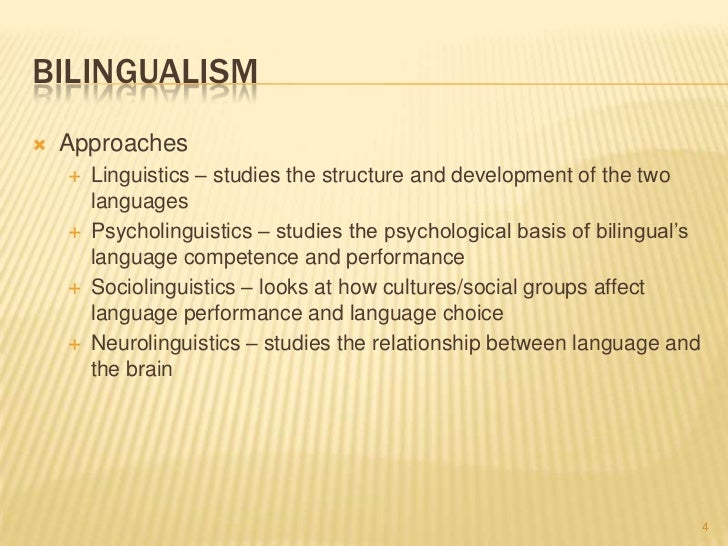 bilingualism bilingualism
