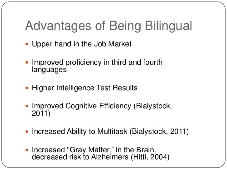 Advantages and Disadvantages of Bilingual Children