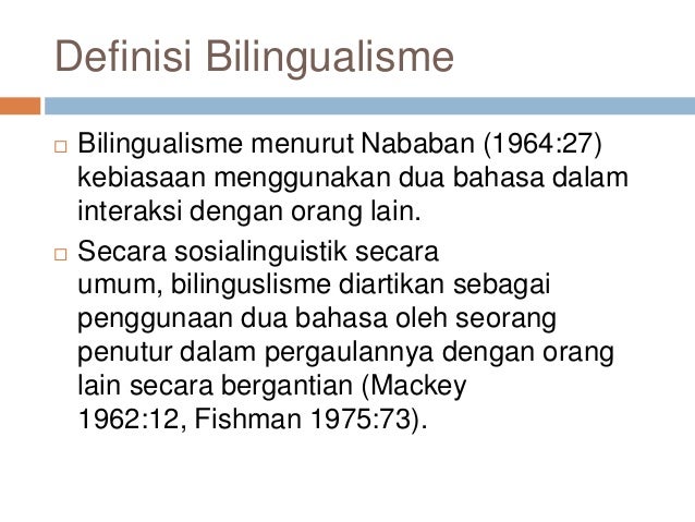 Bilingualism And Diglosia