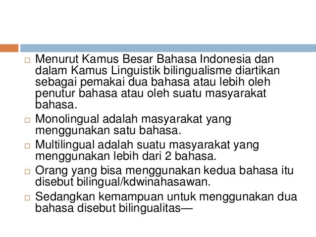 Bilingualism And Diglosia