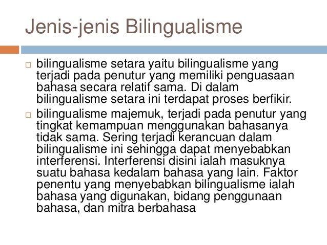 Bilingualism And Diglosia