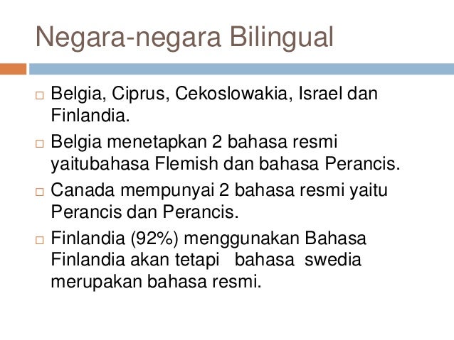 Bilingualism And Diglosia