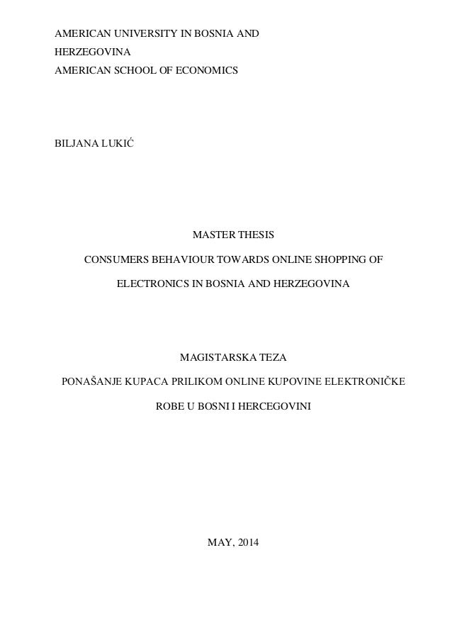 Masters thesis online user seeking behaviour