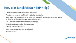 Why is BOM Important in Manufacturing? | PPTX