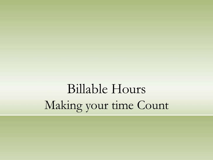 Billable hours (public)
