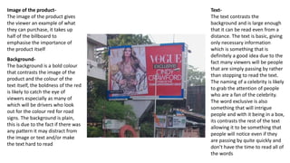 Billboard analysis | PPTX