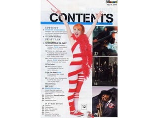 Billboard contents page