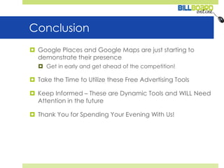 BillboardOnline   Google Maps and Places Presentation