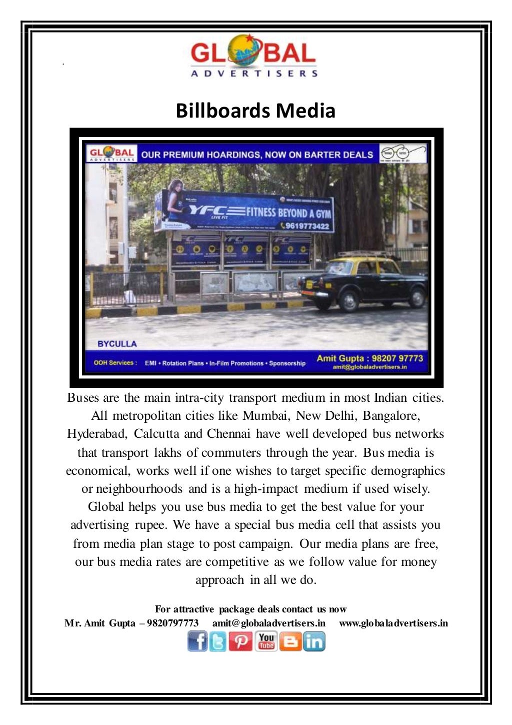 Billboards Media Global Advertisers