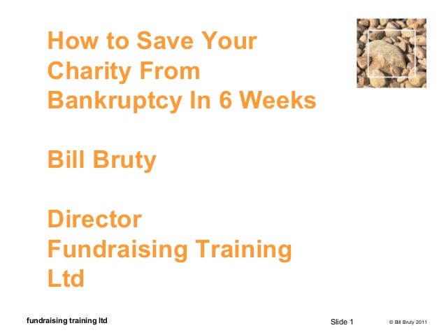 Save Your Charity From Bankruptcy In 6 Weeks