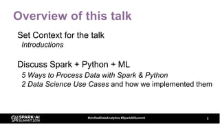 Tactical Data Science Tips: Python and Spark Together | PPT