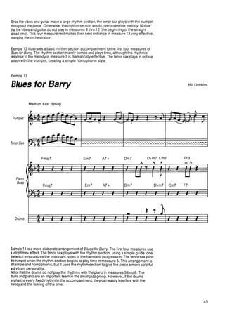 Bill Dobbins - Jazz arranging and composing
