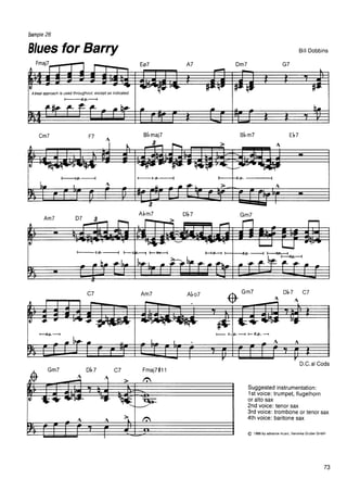 Bill Dobbins - Jazz arranging and composing