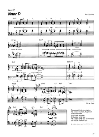 Bill Dobbins - Jazz arranging and composing