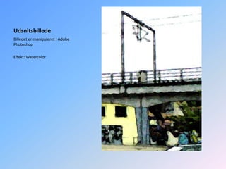 UdsnitsbilledeBilledet er manipuleret i Adobe PhotoshopEffekt: Watercolor