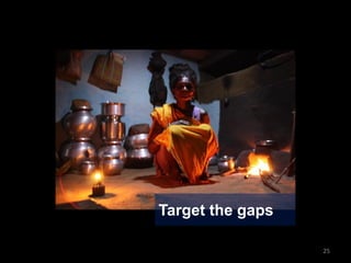 25
Target the gaps
 
