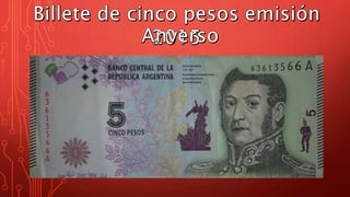 Billete 5 y 10 pesos argentino