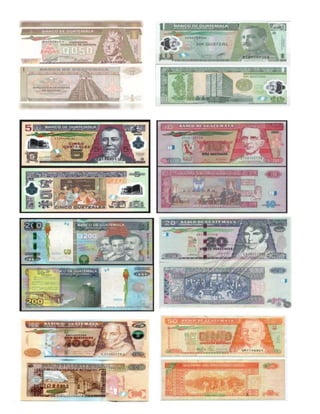  Billetes y monedas de guatemala