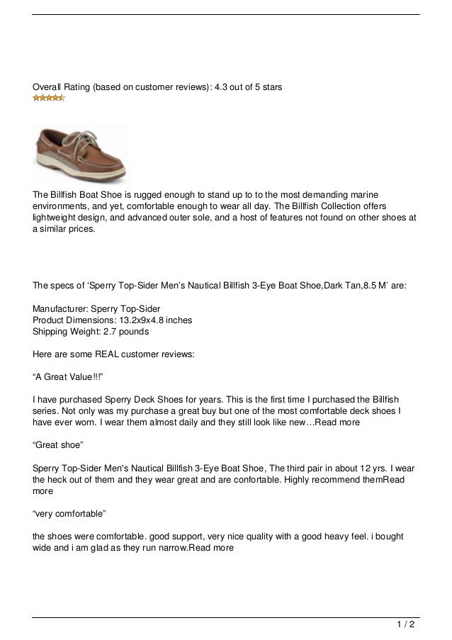 Billfish Boat Shoe