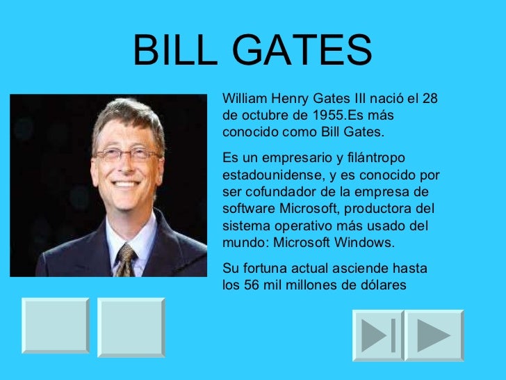 Biografia de bill gates resumen - nolfmen