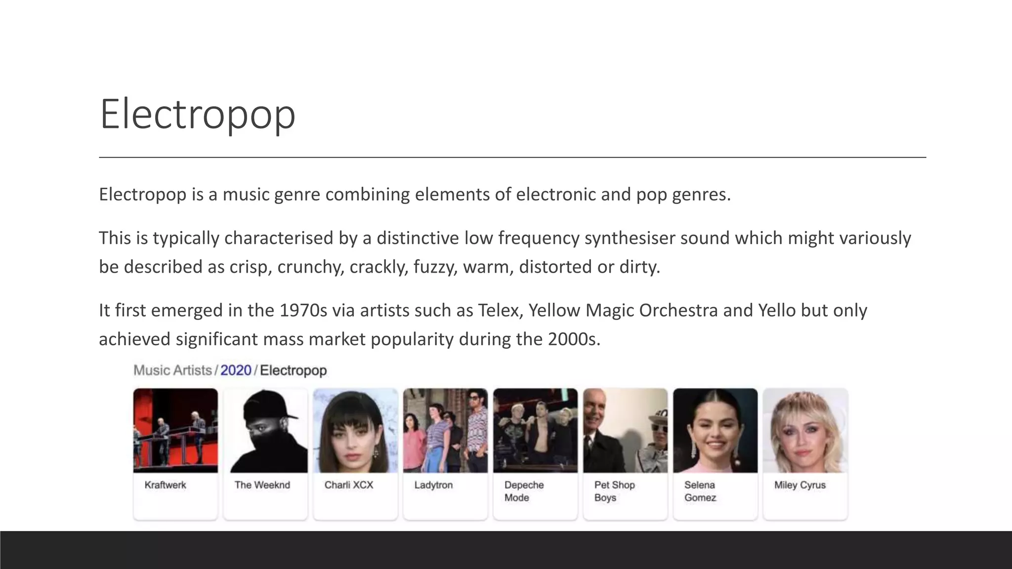 Billie eilish genre PPT