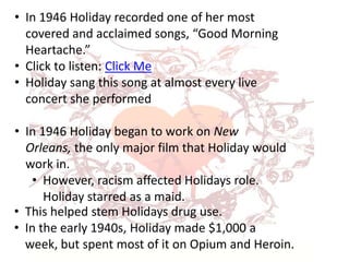 Holidays recordings with Wilson are now an important part of the jazz vocal library.Teddy Wilson